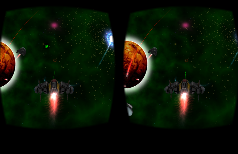 screenshot 1 Cardboard 3D VR Space FPS game content image